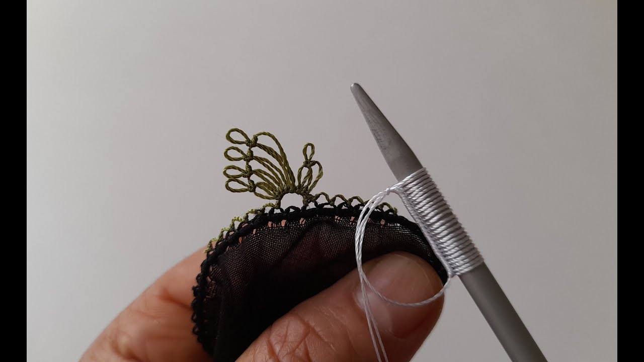İğne Oyası Modeli.(Needle Lace) YouTube