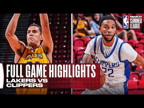 LAKERS vs CLIPPERS | NBA SUMMER LEAGUE | FULL GAME HIGHLIGHTS - The ...
