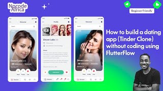 How to build a dating  app (Tinder Clone)  without coding using  FlutterFlow(Complete Tutorial 2023) screenshot 2