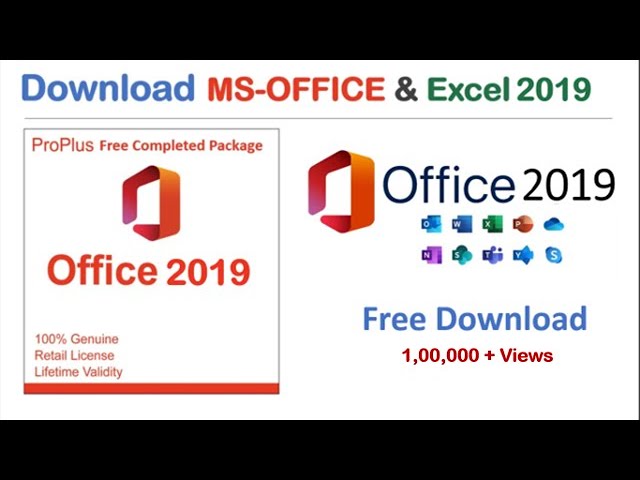 How To Install Microsoft Office 2019 On Windows 10 Youtube Download MS
