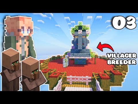 ☁️I Built a Floating Villager Breeder in Minecraft Skyblock