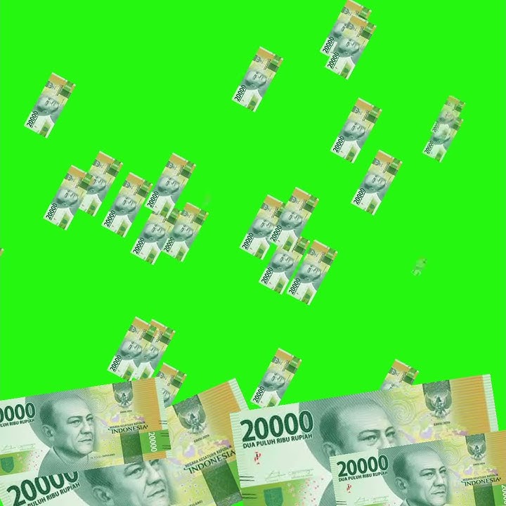 #3 Green screen uang #mentahan (free use)
