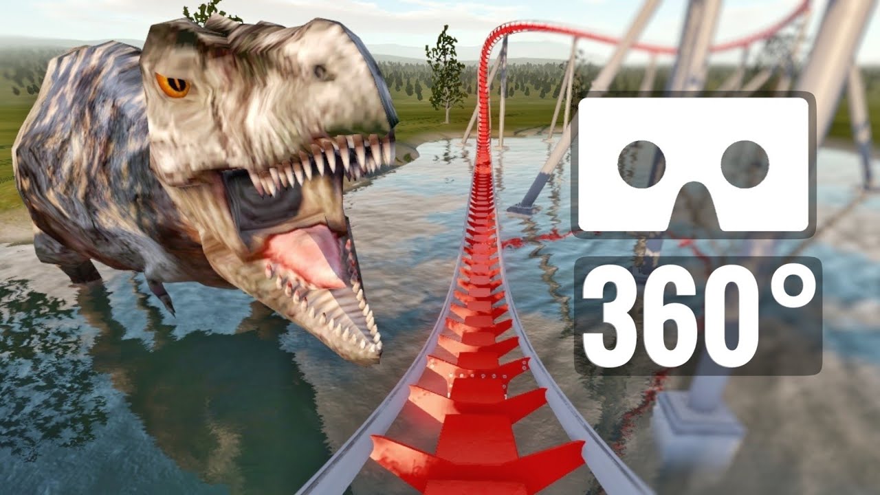 360° Google Dinosaur - T-REX in VR [4K] Video 