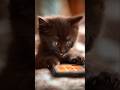 kitten operating Iphone #cat #shorts