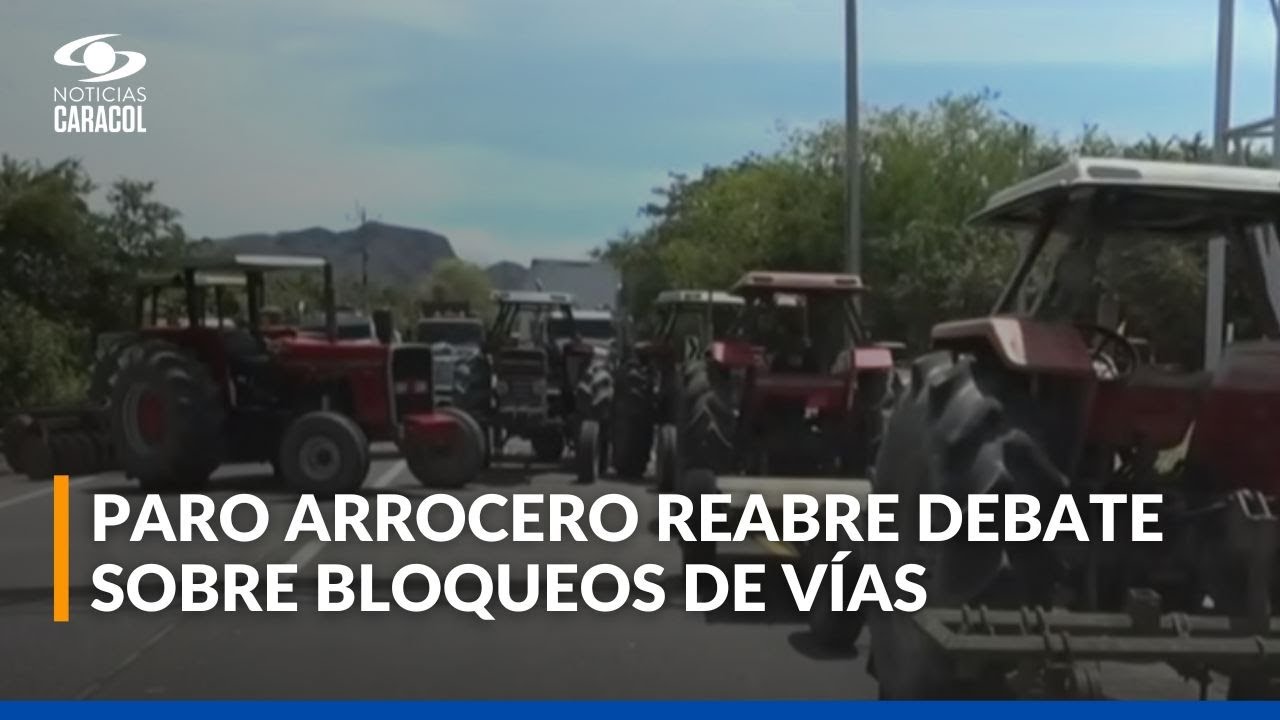 Paro arrocero en Colombia: transportadores, viajeros y comerciantes denuncian graves afectaciones