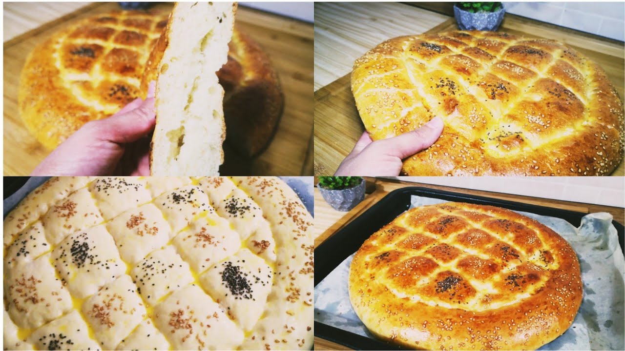 Pane turco  solo con cucchiaio  senza impastare leggero come il cotone  👌#60