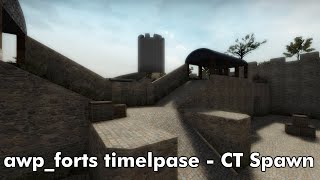 Timelapse - awp_forts - CT Fort - CS:GO