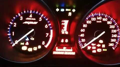 Mazda 3 MPS - Complete Cluster Test