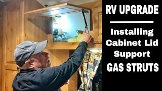 How To Install Gas Strut Cabinet Supports - DIY RV Upgrade screenshot 5