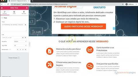 Como criar Página de Captura no Elementor (Wordpress)
