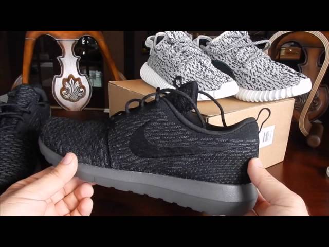 COMPARISON NIKE ROSHE RUN VS. ADIDAS YEEZY BOOST -