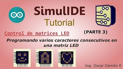 Configuración de matrices LED - PARTE 3