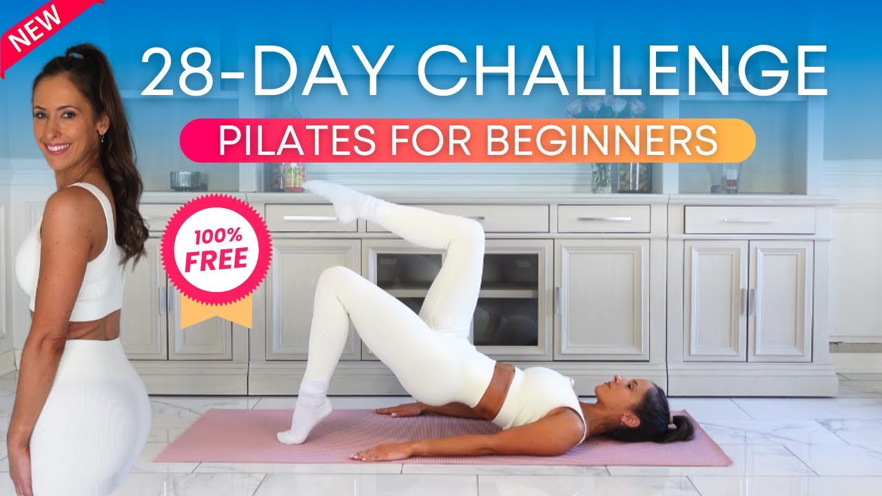 Pilates 28 Day Challenge for Weight Loss + Strength Goals 2024