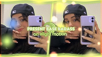 present base badass on alight motion | with qr code