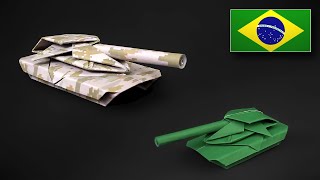 Como fazer um Tanque de Papel com uma folha A4  e sem cola