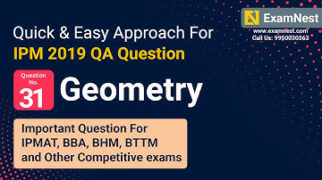 IPM 2019 QA Question Solution By Ajay Sharma | Question - 31 Geometry