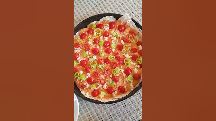 xəmirsiz 5 dəqiqədə pizza 🍕