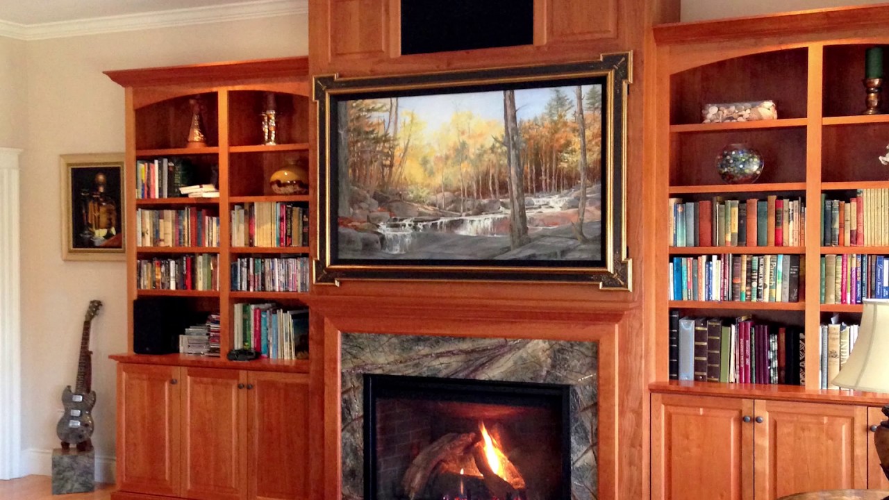Art to Hide TV over Fireplace YouTube