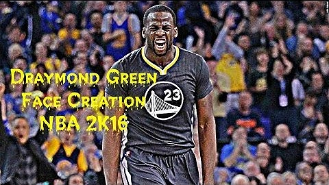NBA 2K16 HOW TO CREATE DRAYMOND GREEN - PLAYER FACE CREATION