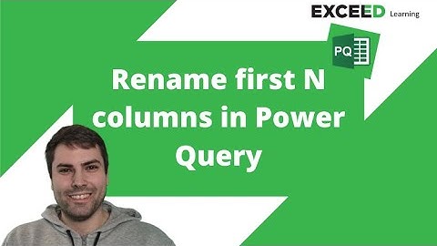 Rename first N columns in Power Query