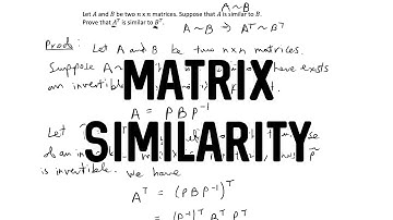 [Proof] A^T is similar to B^T