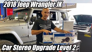 2007-2018 Jeep Wrangler JK Stereo System Upgrade. LEVEL 2 - YouTube