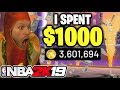 I spent $1000 on NBA 2K19 and got this..