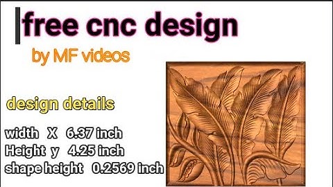 free 3d design in aspire for cnc machine