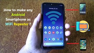 How to make any Android Smartphone as WiFi Repeater ?