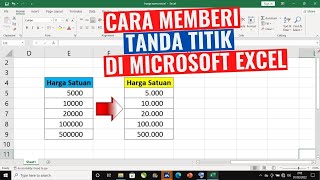 Cara Memberi Tanda Titik di Microsoft Excel Cara Memberi Tanda Titik di Microsoft Excel