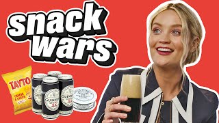 Laura Whitmore Tries Irish And British Snacks | Snack Wars | @LADbible