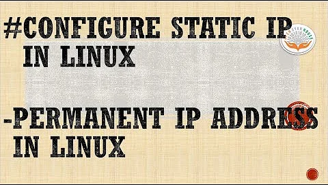 How to configure Static IP Address in Linux Server Interface || Permanent or Fixed IP Address config