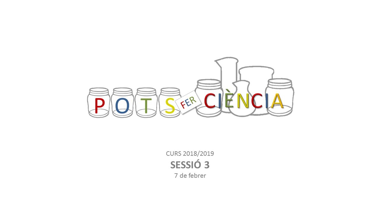 POTS fer CIÈNCIA CURS 2018/2019 Sessió 3