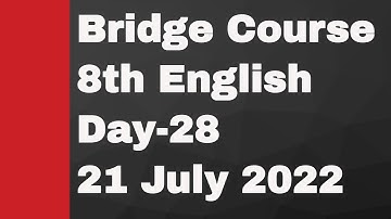 8th English Bridge Course Day-28