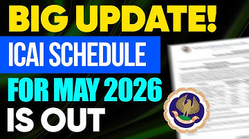 ICAI Important Update | Exam Dates Out | CA Foundation May 2026 | CA CS Shantam Gupta