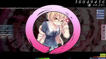 OSU! [Various Artist - Long Stream Practice Maps 2] 200 BPM FC (2500 combo / 2 sh*t miss)