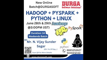 🚀 New Online Weekend Batch - Hadoop + PySpark + Python + Linux