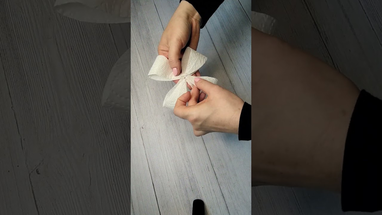 Cute and Easy Puffy Flower #cute #and #easy #puffy #flower #kitchen #towel #paper #craft #diy #super