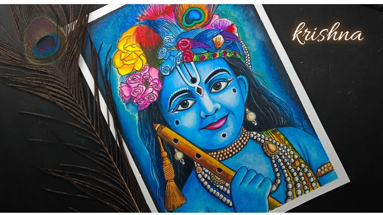 Krishna drawing easy / krishna drawing step by step / krishna ...