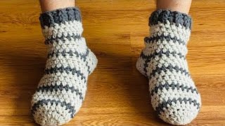 ?MEDIAS O CALCETINES PARA HOMBRES A CROCHET - GANCHILLO❤