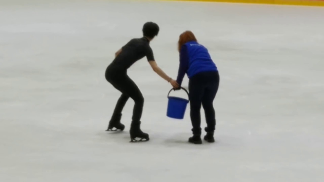 Fancam Yuzuru Hanyu GP Helsinki OP 03.11.18 ending practice