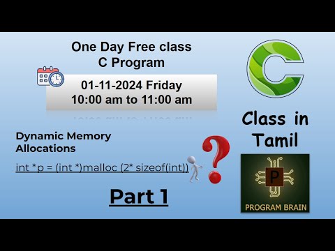Part 1 Free class in Dynamic memory allocation with strong explanations ...