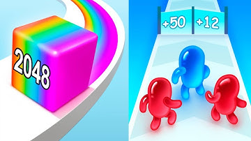 JELLY RUN 2048 VS JOIN BLOB CLASH 3D | Satisfaying Video Mobile Game #3
