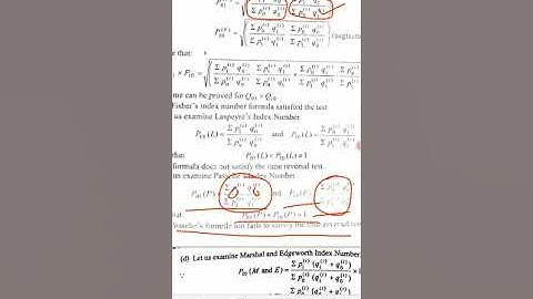 Tests for index numbers degree 3 year sem 5