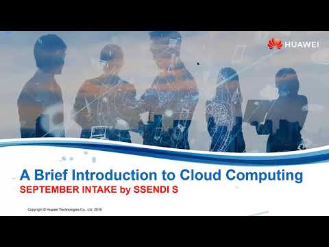 Huawei HCIA Cloud Computing V4.0 Lecture 01 - Introduction to Cloud Computing