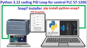 How to write python coding for PID control PLC S7-1200