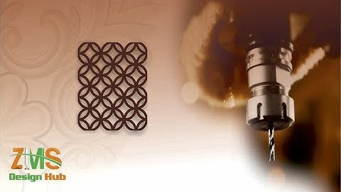 2D Jaali Design # CorelDraw Tutorial # Jafri design# CNC Touter cutting #ZMS DESIGN HUB