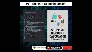 Build a Shopping Discount Calculator in Python | Beginner Project 🐍 | Calculate  (Hindi Tutorial) 💻 screenshot 2