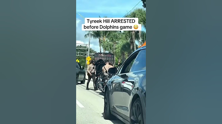 TYREEK HILL ARRESTED OTW TO DOLPHINS 🐬 GAME SMH