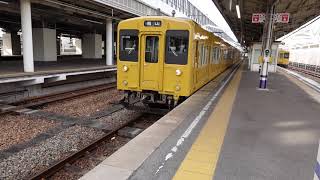 【１０５系４両】１０５系普通岡山行発車（福山駅７番のりば）※山陽線直通電車